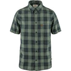 Fjällräven Övik Travel Shirt SS M - Dark Navy/Patina Green