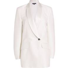 White Blazers Rag & Bone Women's Femi Wool-Blend Double-Breasted Blazer Dress White White