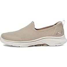 Beige - Damen Wanderschuhe Skechers Damen GO Walk IVY, Taupe Textilbesatz