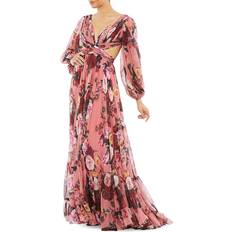 Mac Duggal Red Dresses Mac Duggal Women's Ieena Floral Chiffon Gown Rose Multi Rose Multi