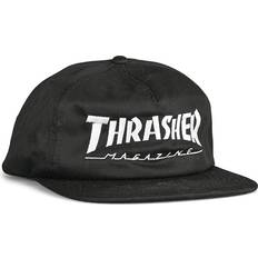 Clothing Thrasher Mag Logo Hat Snapback Black White