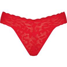 SKIMS Red Clothing SKIMS Lace Thong Red Logo Mesh