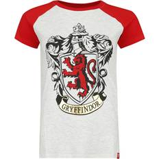 Dame - Gull T-skjorter Harry Potter T-skjorte Gryffindor gold til Damer rød-grå