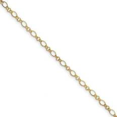 Adjustable Size Anklets Primal Gold Chain Anklet in 14k Yellow