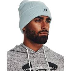 Men - Turquoise Beanies Under Armour mens Halftime Cuff Beanie 469 Fuse Teal Petrol Blue One Fits All