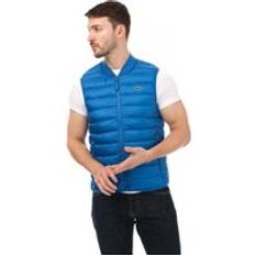 Lacoste Men Vests Lacoste Men's Mens Water-Repellent Puffer Vest Blue 40/42/Regular