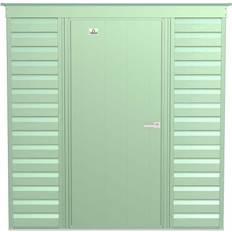 Sheds ShelterLogic Arrow 6 4 Green Metal Storage Shed With Pent Style Roof 21 Sq. (Building Area )