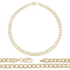 Anklets BEBERLINI Cuban Link 14K Gold Filled mm Anklet Curb Chain Foot Bracelet Jewelry for Women Copper