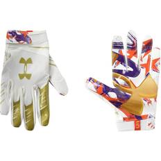 Under Armour Goalkeeper Gloves Under Armour Men F7 Novelty Football Gloves 1351545-104 White/Metallic Gold