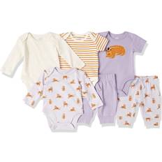 Amazon Essentials Unisex Baby Layette Outfit-Sets Baumwolle, 6er-Pack, Mehrfarbig/Gepard/Streifen/Tiger, Frühchen