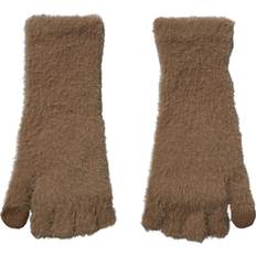 Brown - Women Gloves & Mittens Alpine Design Women's Fuzzy Rib Pop Top Gloves, Brown Holiday Gift