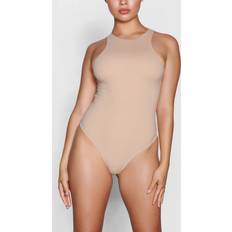 Skiing - Women Shapewear & Under Garments SKIMS High Neck Bodysuit Light Neutral Fits Everybody