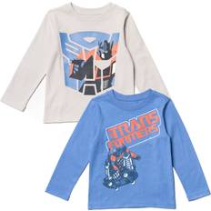T-shirts HIS Transformers Optimus Prime Toddler Boys Fleece Pack Blue Gray 2T