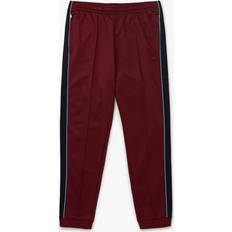 Lacoste Red Pants & Shorts Lacoste Men's Logo Striped Joggers Red Red