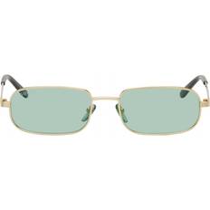 Gucci Sunglasses on sale Gucci SUNGLASSES 005 GOLD GOLD GREEN