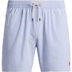 Cotton Swimwear Polo Ralph Lauren 5.75-Inch Traveler Classic Swim Trunk in Cruise Royal Seersucker