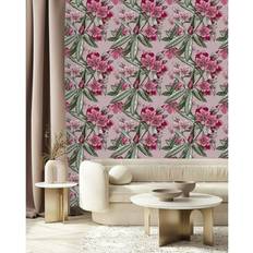 Bed Bath & Beyond Pink Floral Wallpaper Pre-Pasted