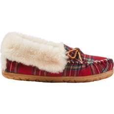 Slippers L.L.Bean L.L.Bean Wicked Good Moccasins Plaid Royal Stewart Women's Shoes Red