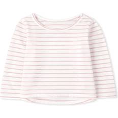 The Children's Place Toddler Long Sleeve Striped Basic Layering T-Shirt - Lt Plum