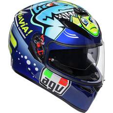 AGV Full Face Helmets Motorcycle Equipment AGV Full Face Helmet Blue, Large Adult, Unisex