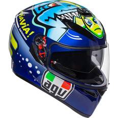 AGV Motorcycle Helmets AGV Full Face K-3 SV Misano 2015 Shark Motorcycle Helmet Multi, Medium/Small Unisex, Adult