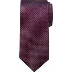 Calvin Klein Red Ties Calvin Klein Men's Steel Micro-Dot Solid Tie Berry Berry