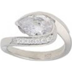 Schmuck Smart Jewel Ring mit funkelnden Zirkonia Steinen, Silber 925 Ring 1.0 pieces