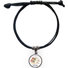 Traditional Japanese Local Snack Ball Bracelet - Black/Silver