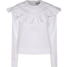 Cotton - Women Blouses Ganni Shirts BRIGHTWHITE FR