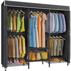 Black Clothing Storage Vipek V3C Garment Heavy Clothes Rack