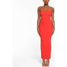 SKIMS Red Dresses SKIMS Long Slip Dress Red Fits Everybody