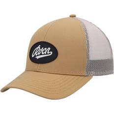 Gold - Women Caps RVCA Men's Gold Work Script Trucker Snapback Hat