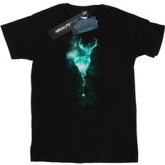 T-skjorter Harry Potter Patronus Stag Boyfriend T-Shirt Black