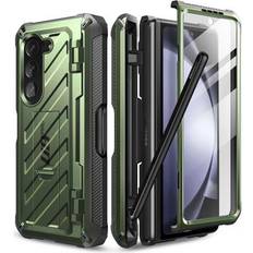 Z Fold 5 Case, Wallet Case Compatible Samsung Galaxy Z Fold 5 With Screen  Protector & Pen Slot & Card Holder & Slide Camera Cover & Hinge