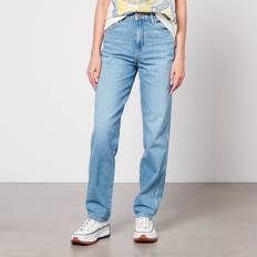 Wrangler Damen - L30 - W32 Bekleidung Wrangler Women's Mom Straight Jeans, Supertubes, 34L