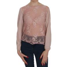 Chantal Long Sleeve Lace Top in Withered Rose