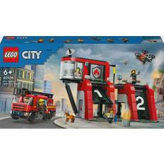 Feuerwehrleute Bauspielzeuge Lego City Fire Station with Fire Engine 60414