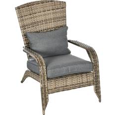 OutSunny Patio Wicker Adirondack