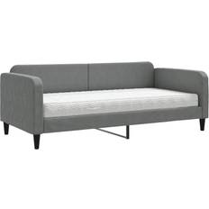 vidaXL Daybed with Mattress Dark Grey Sofa 213cm 3-Sitzer