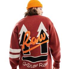 Herren - Rot Cardigans G-Star Holiday GS Loose Knitted Cardigan Rot