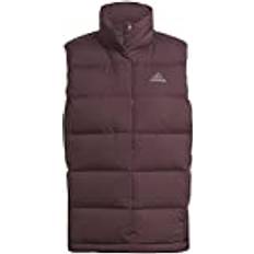 Rot Westen Adidas Womens Jacket Down Helionic Down Vest, Shadow Maroon, HE1456