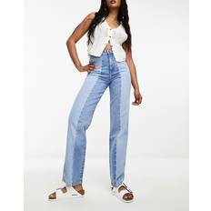 Wrangler Damen Hosen & Shorts Wrangler – Ljusblå jeans mom-modell med två