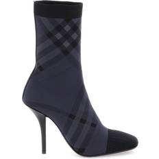Burberry Unisex Shoes Burberry Check Fabric Ankle Boots Women