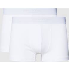 Dame - Hvite Underbukser Marc O'Polo Trunks in Ripp-Optik im 2er-Pack in Weiss, Größe