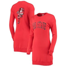 Sportswear Garment Dresses Gameday Couture Women's Scarlet Ohio State Buckeyes 2-Hit Sweatshirt Mini Dress