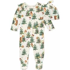 Girls - S Jumpsuits Children's Clothing Burt's Bees Baby Romper Jumpsuit, 100% Organic Cotton One-Piece Outfit Coverall, Merry, Months