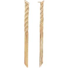 Gold - Men Earrings Lana Jewelry 14K Herringbone Earrings