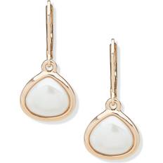 Pearl Earrings Anne Klein Gold-tone Imitation Pearl Drop Earrings Pearl Pearl