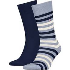 Tommy Hilfiger Socks Tommy Hilfiger Men 2-Pack Stripe Melang Socks Blue