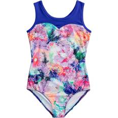 XL Bodysuits Children's Clothing Rainbeau Moves Girls' Floral Print Leotard, XS, Blue Holiday Gift